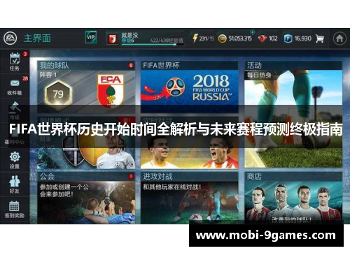 FIFA世界杯历史开始时间全解析与未来赛程预测终极指南