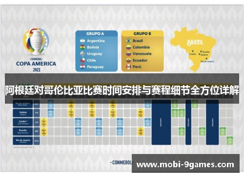 阿根廷对哥伦比亚比赛时间安排与赛程细节全方位详解 阿根廷对哥伦比亚比赛时间安排与赛程细节全方位详解